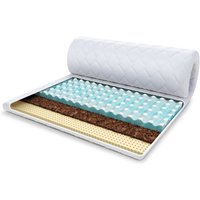 Topper 100x200 cm Matratzenauflage mit RavineBlue-Schaum 7cm Schoner Latex H3 H4 von FDM