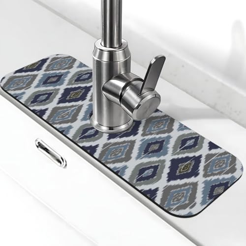 Boho Retro 38,1 x 14 cm Küchenspüle Spritzschutz Wasserhahn Schutz Abtropfmatte Spüle Spritzschutz Wasserhahn Küche Badezimmer von FDNUPIAN