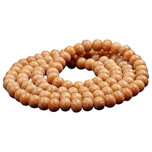 Bodhi-Handkette, Verwittertes Bodhi-Wurzel-Perlenarmband, geschnitzter Lotus, 108 Buddha-Gebetsperlen for Männer und Frauen for Meditationsgesang Bodhi-Handkette, Verwittertes Bodhi-Wurzel-Perlenarmband, geschnitzter Lotus, 108 Buddha-Gebetsperlen for Männer und Frauen for Meditationsgesang von FDOSIJFOS