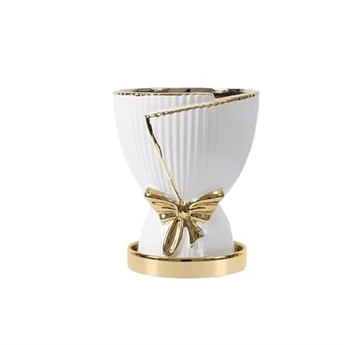 FDOSIJFOS Blumentöpfe, Luxus-Stil Keramik mit Tretlager Kreative personalisierte Topf Haushalt Tulpe(White) von FDOSIJFOS
