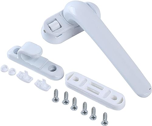 FDOSIJFOS Fenstergriffe, Flügelfensterschloss Radgriff Hardware Möbelbedarf Tür- und Fenstergriffe(White) von FDOSIJFOS
