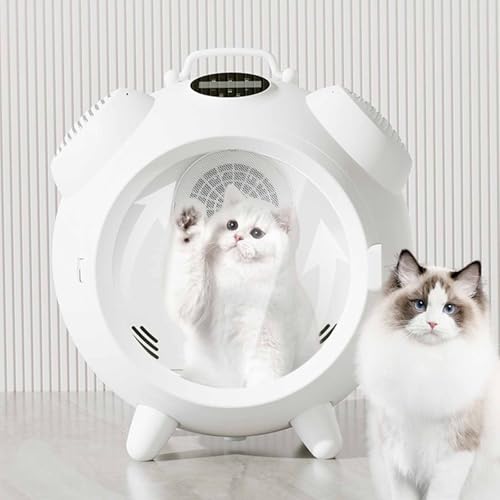FDOSIJFOS Katzenklo 62L Haustierpflege-Trocknerbox, Geräuscharme Trockenbox mit Kummerfenster, 16-42°C Einstellbare Temperaturregelung, 4 Windgeschwindigkeiten/Timing FDOSIJFOS Katzenklo 62L Haustierpflege-Trocknerbox, Geräuscharme Trockenbox mit Kummerfenster, 16-42°C Einstellbare Temperaturregelung, 4 Windgeschwindigkeiten/Timing von FDOSIJFOS