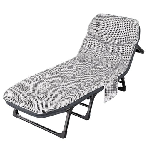 FDOSIJFOS Klappbett, Einzelbett, Loungesessel, Büro-Nickerchenbett, einfacher und tragbarer Marschbett-Liegesessel(Small) von FDOSIJFOS
