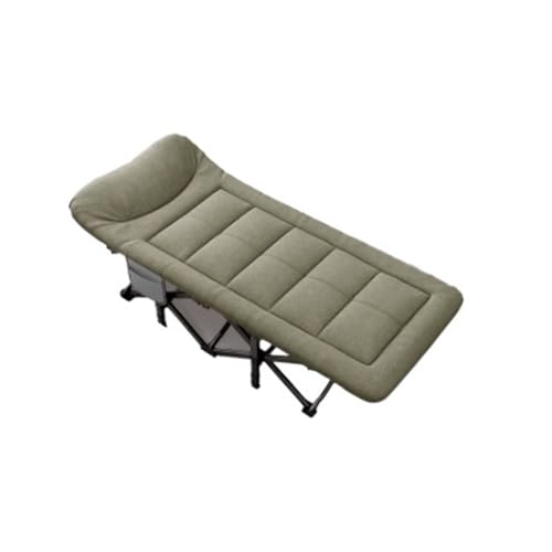 FDOSIJFOS Klappbett, Einzelbett, Nickerchen im Büro, Loungesessel, Schlafen, Marschbett, Begleitbett, Liegesessel(Green) von FDOSIJFOS