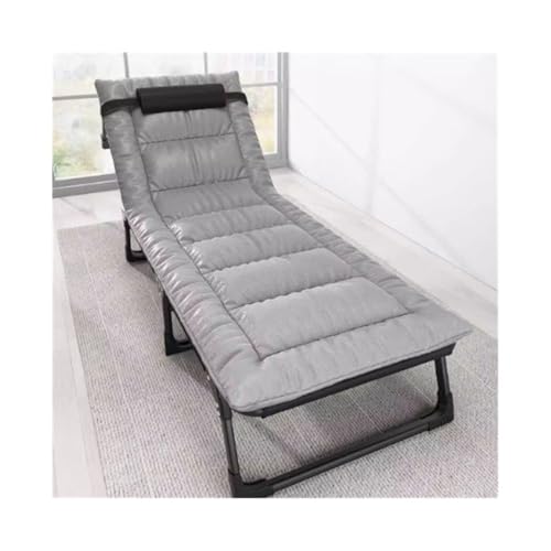 FDOSIJFOS Klappbett, Einzelbett, Nickerchenbett for Erwachsene im Büro, kleines Marschbett Freien, begleitender Liegesessel(Large) von FDOSIJFOS