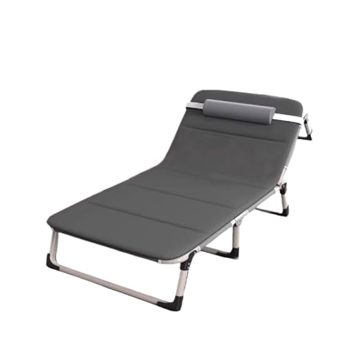 FDOSIJFOS Klappbett, Einzelpersonhaushalt, Nickerchen for Erwachsene, Marschieren, kleines Bett im Freien, begleitendes Liegebett mit Liegestuhl(Small) von FDOSIJFOS