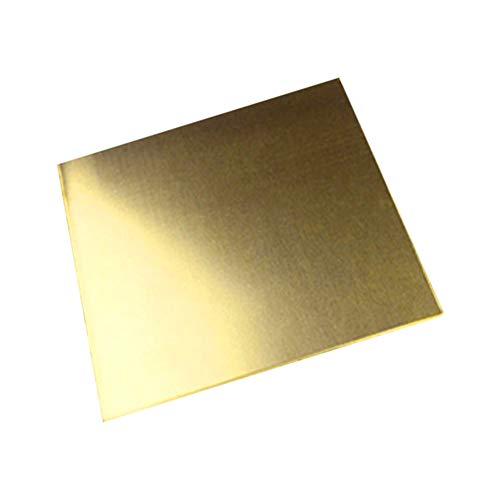 FDOSIJFOS Kupferblech, Messingblech-Abschnitte, erstklassige Qualität, H62 Messingblech(2mm x 100mm x 100mm) von FDOSIJFOS