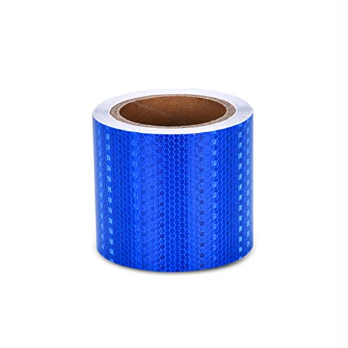 FDOSIJFOS Reflektierendes Klebeband, Reflektierendes Band, reflektierende Aufkleber, selbstklebendes, Gefahrenwarnband for Auto, LKW, Motorrad(Blu) von FDOSIJFOS