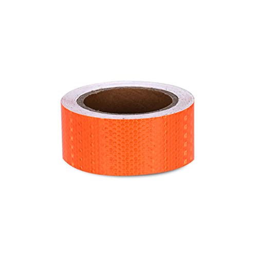 FDOSIJFOS Reflektierendes Klebeband, Reflektierendes Band, reflektierende Aufkleber, selbstklebendes, Gefahrenwarnband for Auto, LKW, Motorrad(Oranje) von FDOSIJFOS