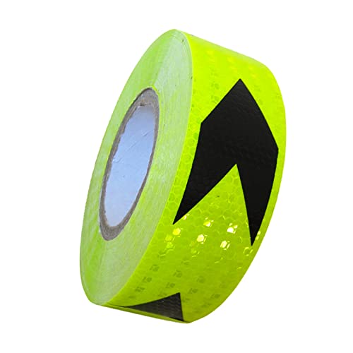 FDOSIJFOS Reflektierendes Klebeband, Reflektierendes Klebeband, Gefahrenwarnband, Selbstklebende reflektierende Aufkleber, Fahrrad- und Motorraddekoration(Black Green) von FDOSIJFOS