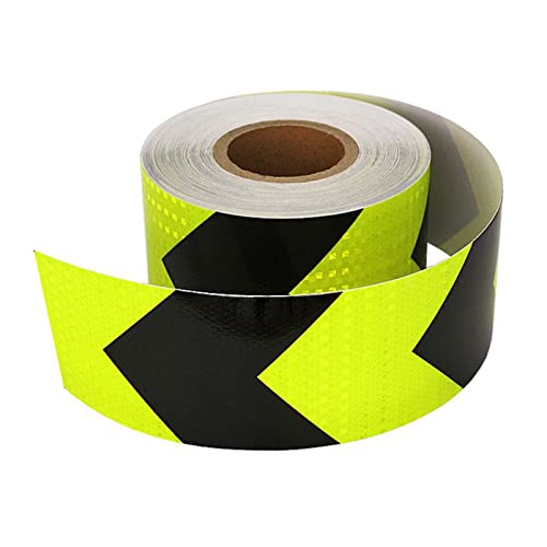 FDOSIJFOS Reflektierendes Klebeband, Reflektierendes Klebeband, Warnband, selbstklebendes Markierungsband, hochintensiver reflektierender Aufkleber for Auto, LKW(Black Green) von FDOSIJFOS
