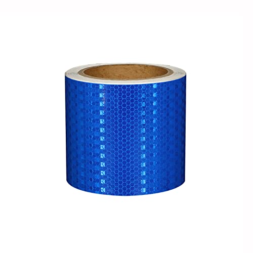 FDOSIJFOS Reflektierendes Klebeband, Reflektierendes Klebeband, Warnband, selbstklebendes Markierungsband, hochintensiver reflektierender Aufkleber for Auto, LKW(Blu) von FDOSIJFOS