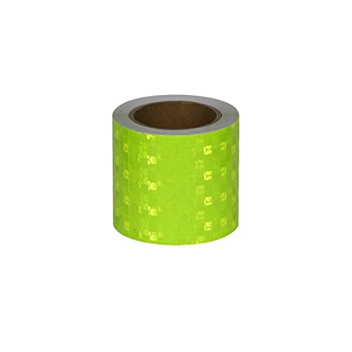 FDOSIJFOS Reflektierendes Klebeband, Reflektierendes Klebeband, Warnband, selbstklebendes Markierungsband, hochintensiver reflektierender Aufkleber for Auto, LKW(Grün) von FDOSIJFOS