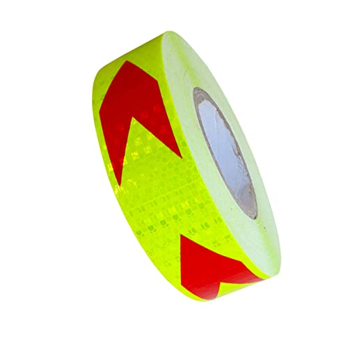 FDOSIJFOS Reflektierendes Klebeband, Reflektierendes Klebeband Warnband Selbstklebende reflektierende Aufkleber(Red Green) von FDOSIJFOS
