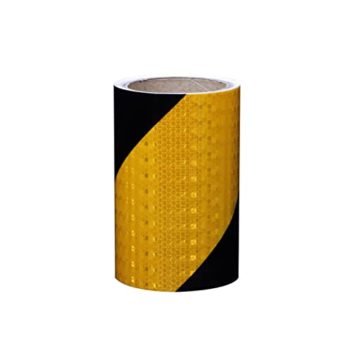 FDOSIJFOS Reflektierendes Klebeband, Reflektierendes Klebeband Warnig Reflektierender Aufkleber Selbstklebendes Markierungsband(Black) von FDOSIJFOS