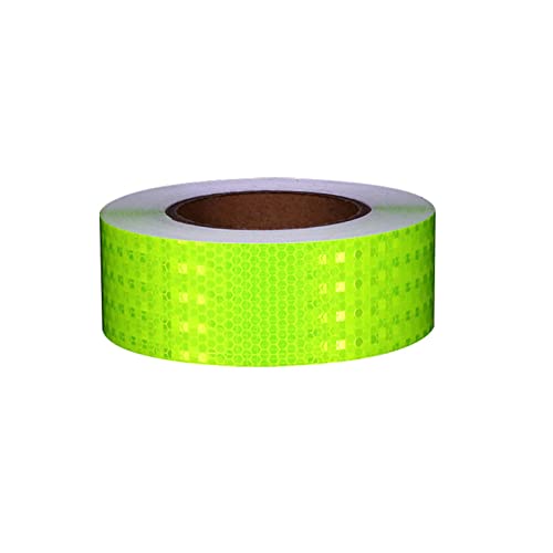 FDOSIJFOS Reflektierendes Klebeband, Selbstklebender, hochintensiver reflektierender Aufkleber, Markierungs- und Absperrband(Green) von FDOSIJFOS