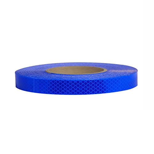 FDOSIJFOS Reflektierendes Klebeband, Selbstklebender, hochintensiver reflektierender Aufkleber aus Acrylmaterial, Markierungsband(Blu) von FDOSIJFOS