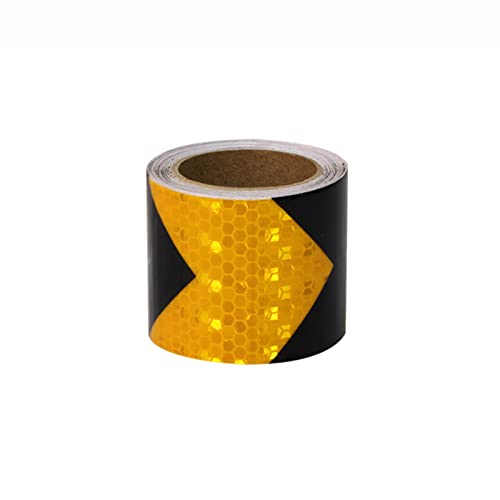 FDOSIJFOS Reflektierendes Klebeband, Selbstklebendes Markierungsband, hochintensiver reflektierender Aufkleber for Auto-LKW(Black) von FDOSIJFOS