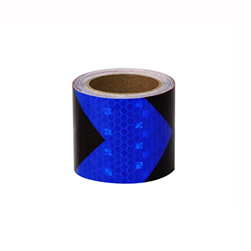 FDOSIJFOS Reflektierendes Klebeband, Selbstklebendes Markierungsband, hochintensiver reflektierender Aufkleber for Auto-LKW(Black Blue) von FDOSIJFOS