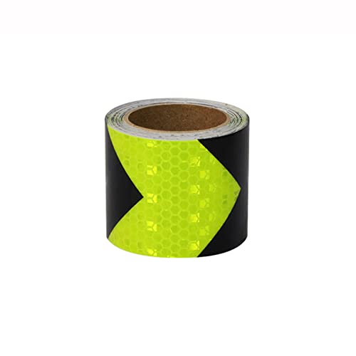 FDOSIJFOS Reflektierendes Klebeband, Selbstklebendes Markierungsband, hochintensiver reflektierender Aufkleber for Auto-LKW(Black Green) von FDOSIJFOS