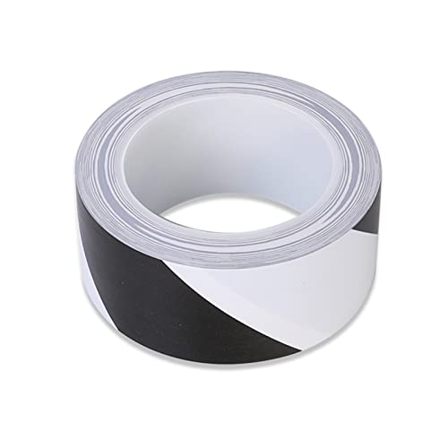 FDOSIJFOS Reflektierendes Klebeband, Selbstklebendes reflektierendes PVC-Klebeband, Absperrband(Black White) von FDOSIJFOS