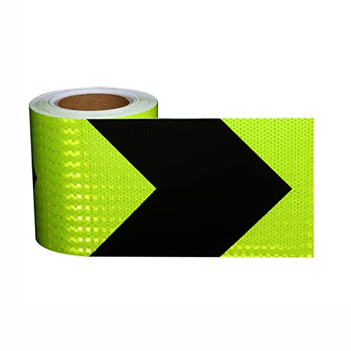 FDOSIJFOS Reflektierendes Klebeband, Warnband, hochintensives Reflektorband, Markierungsband for Außentreppen(Black Green) von FDOSIJFOS