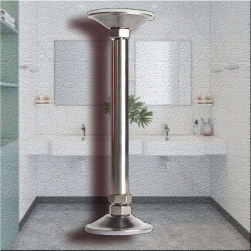 FDOSIJFOS Unterbau-Spülbeckenhalterung Spülbeckenhalterungen, Unterbau-Waschbecken-Stützbeine ohne Bohren, Edelstahl-Möbelbein-Stützstangen for Badezimmerschränke(Height 31 45cm(12.2" 17.7")) von FDOSIJFOS