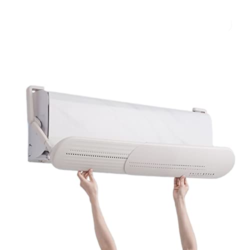 Klimaanlagen-Luftleitblech Windabweiser for Klimaanlagen, gegen direktes Blasen, einziehbar, verstellbar, ohne Löcher, Baby-Windabweiser(Green) von FDOSIJFOS