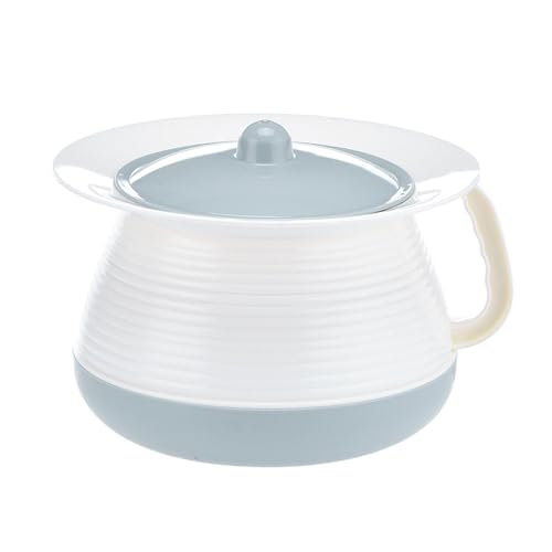 Nachttopf, Nachttopf mit Deckel, Unisex-Spucknapf, tragbare Bettpfanne, Nachttisch-Pipi-Topf, Eimer mit Griff for den Haushalt, ältere Erwachsene(Blue) von FDOSIJFOS