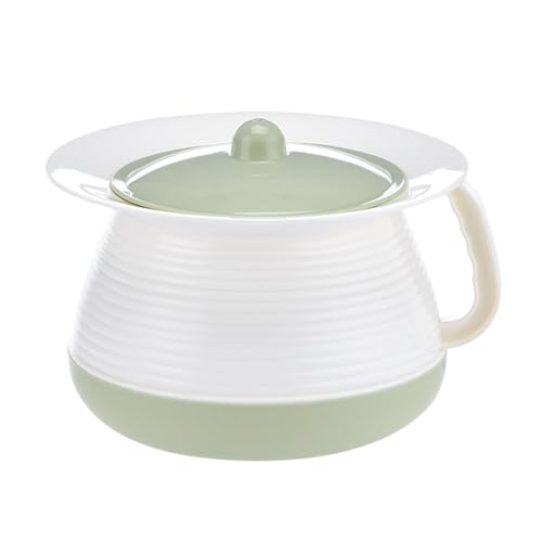 Nachttopf, Nachttopf mit Deckel, Unisex-Spucknapf, tragbare Bettpfanne, Nachttisch-Pipi-Topf, Eimer mit Griff for den Haushalt, ältere Erwachsene(Green) von FDOSIJFOS