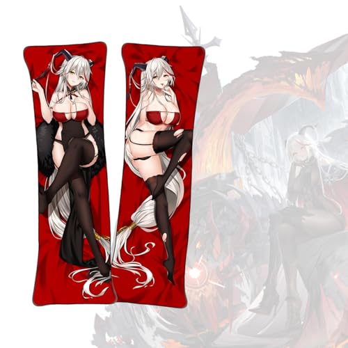 Anime Kissenbezüge Azur Lane Ägir Anime Körper Kissenbezug Dakimakura Pfirsichhaut Stoff Überwurf Kissenbezug von FDSAD