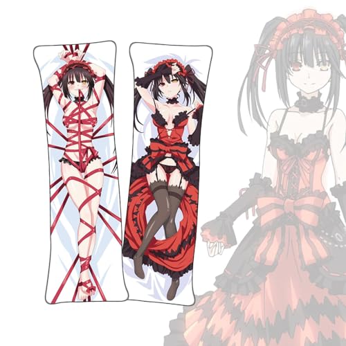 Anime Kissenbezüge Date a Live Tokisaki Kurumi Anime Dakimakura Lebensgroßer doppelseitiger Körper Kissenbezug von FDSAD