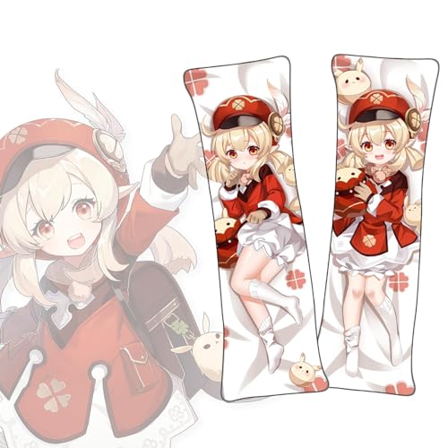 Anime Kissenbezüge Genshin Impact Klee Anime Körper Kissen Dakimakura kurzer Plüschstoff lebensgroßer Körperkissenbezug von FDSAD