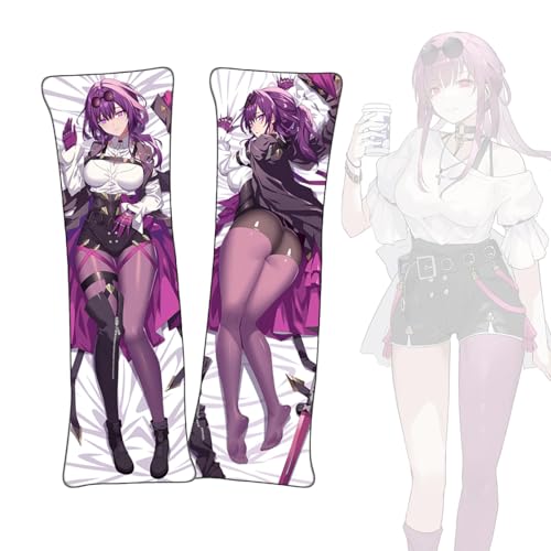 Anime Kissenbezüge Honkai: Star Rail Kafka Anime Körper Kissen Dakimakura kurzer Plüschstoff doppelseitiger Körperkissenbezug von FDSAD