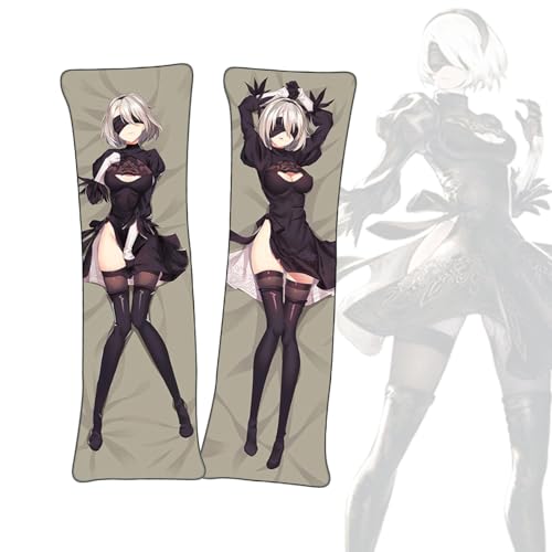 Anime Kissenbezüge NieR: Automata 2B Anime Körper Kissen Dakimakura doppelseitiger Körperkissenbezug von FDSAD