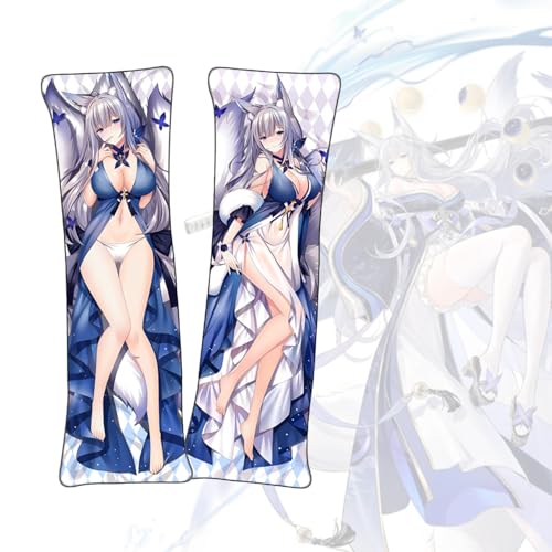FDSAD Anime Kissenbezüge Azur Lane Shinano Anime Körper Kissenbezug Dakimakura Pfirsichhaut Stoff Überwurf Kissenbezug von FDSAD