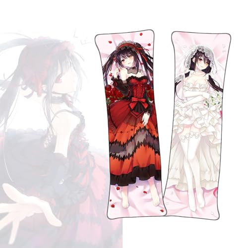 Anime Kissenbezüge Date a Live Tokisaki Kurumi Anime Körper Kissen Dakimakura doppelseitiger Körperkissenbezug von FDSAD