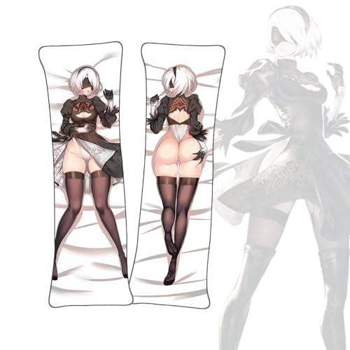 Anime Kissenbezüge NieR: Automata 2B Anime Körper Kissen Dakimakura doppelseitiger Körperkissenbezug von FDSAD