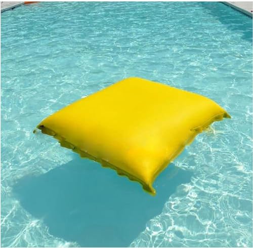 FDSGEEE Wasserdichter großer schwimmender Sitzsack für den Außenbereich, wasserdicht, Lounge/Stuhl/Sofa, ohne Füllung, 180 cm x 140 cm (Farbe: gelb) von FDSGEEE