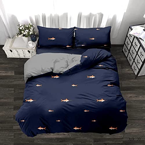 Bettwäsche 135x200 cm 3 Teilig bettwäsche Biber Fisch Bettwäsche Set mit Reißverschluss Vintage Bettbezug mit 2 Kopfkissenbezüge 80x80 Weihnachten Geschenk Bettwäsche 135x200 cm 3 Teilig bettwäsche Biber Fisch Bettwäsche Set mit Reißverschluss Vintage Bettbezug mit 2 Kopfkissenbezüge 80x80 Weihnachten Geschenk von FDSGFH