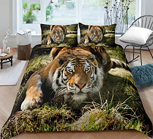 Bettwäsche 135x200 cm 3 Teilig bettwäsche Biber Tierischer Tiger Bettwäsche Set mit Reißverschluss Vintage Bettbezug mit 2 Kopfkissenbezüge 80x80 Weihnachten Geschenk Bettwäsche 135x200 cm 3 Teilig bettwäsche Biber Tierischer Tiger Bettwäsche Set mit Reißverschluss Vintage Bettbezug mit 2 Kopfkissenbezüge 80x80 Weihnachten Geschenk von FDSGFH