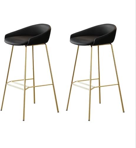 FDTMGW Barhocker Frühstück Bareuropean Style Set von 2, Moderne Bar Europäischer Stil (Orange, 65 cm) von FDTMGW