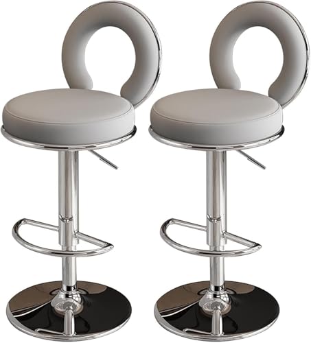 FDTMGW Barhocker Küche Island Verstellbare Counterhöhe Barstools Moderne PU Leder -Schwenkstühle bequem (1PCs) von FDTMGW