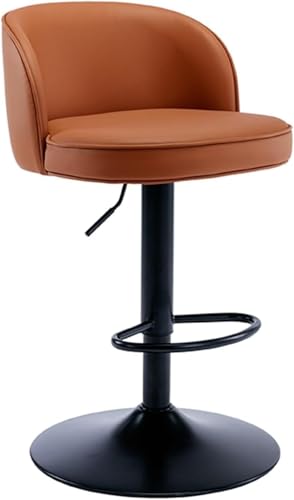 FDTMGW Barhocker Moderne Schwenkstühle, Barstool-Thekehöhe mit hoher Rückenlehne-6482 cm (grau weiß, 5060 cm) von FDTMGW