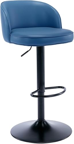 FDTMGW Barhocker Moderne Schwenkstühle, Barstool-Thekehöhe mit hoher Rückenlehne-6482 cm (grau weiß, 5060 cm) von FDTMGW