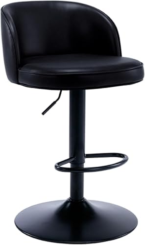 FDTMGW Barhocker Moderne Schwenkstühle, Barstool-Thekehöhe mit hoher Rückenlehne-6482 cm (grau weiß, 5060 cm) von FDTMGW