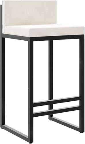 FDTMGW Counter Height Stools Counter Height Barhocker für Küchentheke Moderne Quadrat-Barhosen-Barhosenpolster-Samtinselstühle- 1PCS 75 cm Sitzhöhe (graue 2pcs, 65 cm) von FDTMGW