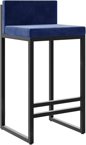 FDTMGW Counter Height Stools Counter Height Barhocker für Küchentheke Moderne Quadrat-Barhosen-Barhosenpolster-Samtinselstühle- 1PCS 75 cm Sitzhöhe (graue 2pcs, 65 cm) von FDTMGW