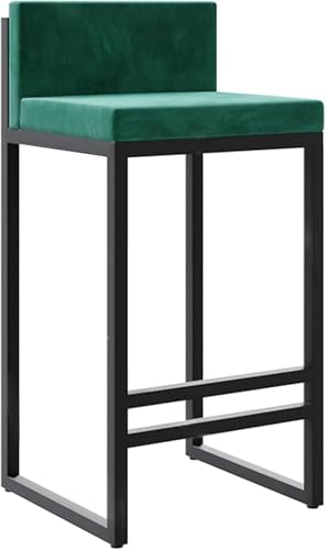 FDTMGW Counter Height Stools Counter Height Barhocker für Küchentheke Moderne Quadrat-Barhosen-Barhosenpolster-Samtinselstühle- 1PCS 75 cm Sitzhöhe (graue 2pcs, 65 cm) von FDTMGW