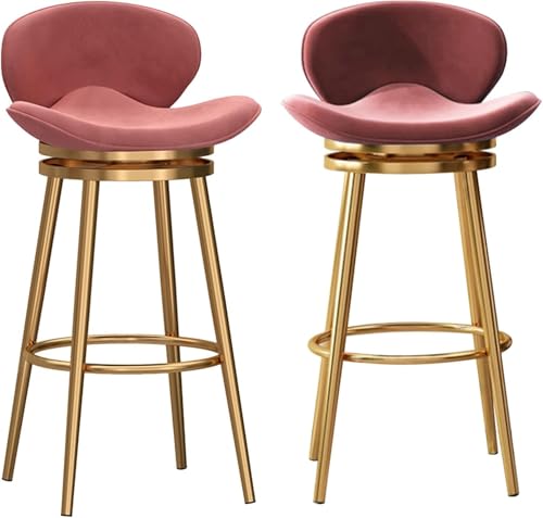 FDTMGW Stuhlhocker Schwenkstangenhocker Set aus 2 Counterhöhe Barstool, modern von FDTMGW